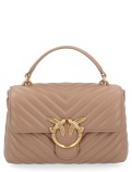 LOVE LADY PUFF MINI CL SHEEP NAPPA CHEVRON BAG PINKO 100044-A0GK-D01Q