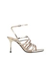 LISA 01 - SANDALS LAMINATED NAPPA/MICROFIBER STRASS PLATINUM PINKO SD0301-P081-Z22