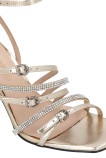 LISA 01 - SANDALS LAMINATED NAPPA/MICROFIBER STRASS PLATINUM PINKO SD0301-P081-Z22