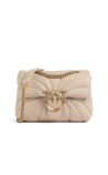 LOVE PUFF MINI CL SHEEP NAPPA BUTTERFLY QUILT BAG PINKO 100039-A1EX-C50Q