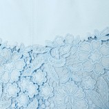 BLUE CREPE LACE MINI DRESS Self-portrait SS26-095S-BL-BLUE