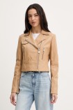 NEW SENSIBILE LEATHER JACKET PINKO 106247-A32I-D41