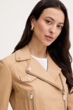 NEW SENSIBILE LEATHER JACKET PINKO 106247-A32I-D41