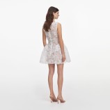 WHITE TULLE LACE MINI DRESS Self-portrait PF26-101S-W-WHITE