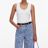 BLUE TEXTURED DENIM Self-portrait AW26-801P-BL-BLUE