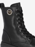 EVA 05 - COMBAT BOOTS CALF LEATHER BLACK PINKO SD0689-P001-Z99