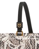 CHARM PYTHON PRINT LEATHER WALLET PINKO 106208-A3E5-K53Q