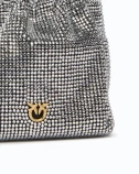 POUCH FULL STRASS/IMITATIONFUR BAG PINKO 107635-A3M9-Z99Y